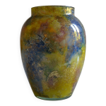 Vase signé laque line par jean noel bouillet h : 16 cm Vase signé laque line par jean noel bouillet h : 16 cm