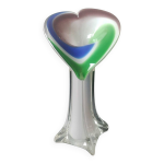 Vase soliflore fleur d arum design en verre d art soufflé murano / jack in the pulpit. haut 20 cm Vase soliflore fleur d arum design en verre d art soufflé murano / jack in the pulpit. haut 20 cm