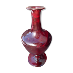 Vase soliflore rouge sang