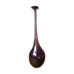 Vase soliflore verre soufflé à la bouche violet col recourbé Vase soliflore verre soufflé à la bouche violet col recourbé