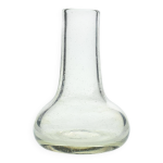 Vase soliflore en verre souffl par claude morin, dieulefit circa 1975