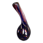 Vase, soliflore en verre souffle, numrot 04, sign mdina glass malta, vintage