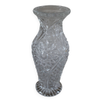 Vase soliflore en verre structur courbes fleurs