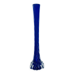 Vase soliflore vintage spirale bleu
