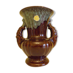 Vase style amphore avec 2 anses a. d. p. annes 1980