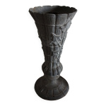 Vase sur pied cimetière avec étain Vase sur pied cimetière avec étain
