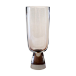 Vase sur pied en cristal verrerie su�doise
