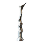 Vase  torsad  xxl / fonte d aluminium 1980s