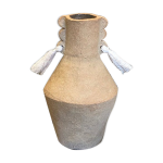 Vase totem pompons roux