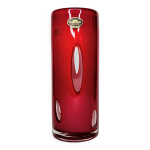 Vase unikat dreamlight space age bulles rouge