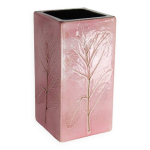 Vase vallauris cramique leduc herbier vintage rose 1960