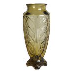 Vase en verre art dco