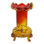 Vase en verre  art dco . espagne, annes 1940.