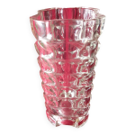 Vase en verre art deco vintage
