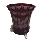 Vase en verre de bohme