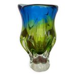 Vase en verre de bohme vintage