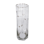 Vase en verre cannel grav  la roue - annes 50