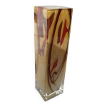 Vase en verre couleurs d'automne