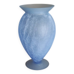 Vase en verre craquel