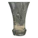 Vase en verre  dcor gomtrique