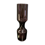 Vase en verre double gourde design 1960