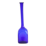 Vase en verre empoli bleu cobalt