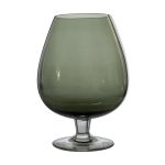 Vase verre fum, forme verre  cognac, c. 1970