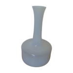 Vase en verre laqu blanc