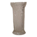 Vase en verre motif cisel