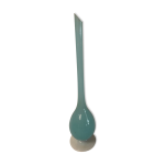 Vase en verre opaline bleu