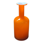 Vase en verre, otto brauer pour holmegaard des anne 1960