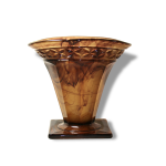 Vase en verre press, art dco