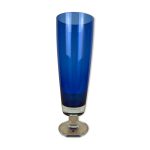 Vase verre riihimaki tamara aladin, bleu, scandinave