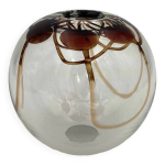 Vase verre souffl d art mary angus, usa - annes 1980