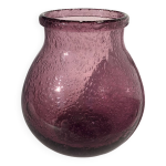 Vase en verre soufflé bouche bullé style biot Vase en verre soufflé bouche bullé style biot