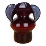 Vase en verre souffl donkey par czeslaw zuber, 1970