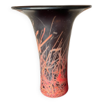 Vase en verre souffl hadeland glassverk art scandinave vintage du xxe si