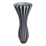 Vase en verre souffl� leonardo mod�le zebra
