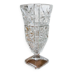 Vase en verre taill, annes 50