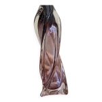 Vase en verre torsad