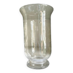 Vase en verre transparent