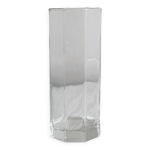 Vase en verre transparent, design classique