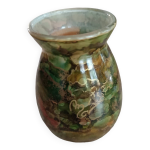 Vase en verre vert