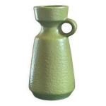 Vase vintage cramique vert olive