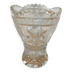 Vase vintage en cristal cisel