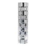 Vase vintage cristal dcoup main bauhaus schott zwiesel 1950