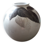 Vase vintage au dcor vgtal