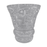 Vase vintage taill en facettes des annes 30