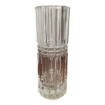 Vase vintage en verre sculpt