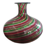 Vase vintage en verre soufflé inspiration murano Vase vintage en verre soufflé inspiration murano